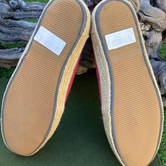 SUPERDRY Adam Washed Yacht Red Canvas Slip On ESPADRILLES Men's Size 12 US - Picture 6 of 6